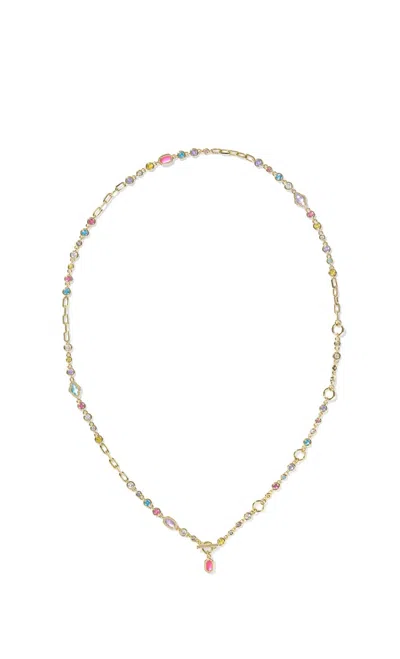 Kendra Scott Mini Elisa Abbie Strand Necklace In Gold Multi Mix