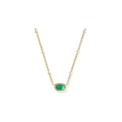 Kendra Scott Mini Elisa Gold Satellite Short Pendant Necklace In Multi