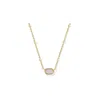 Kendra Scott Mini Elisa Gold Satellite Short Pendant Necklace In Multi