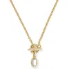 Kendra Scott Mini Elisa Short Toggle Pendant Necklace In Gold