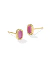 Kendra Scott Mini Ellie Stud Earrings In Azalea Illusion In Gold Azalea Illusion