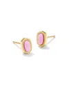 KENDRA SCOTT MINI ELLIE STUD EARRINGS IN GOLD FUCHSIA MAGNESITE