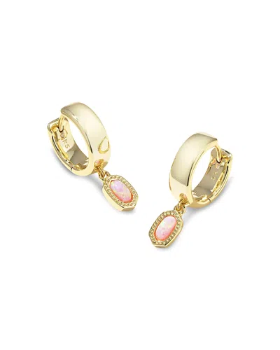 Kendra Scott Mini Ellie Wide Huggie Hoop Earrings In Purple