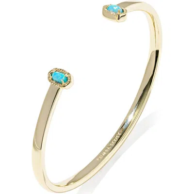 Kendra Scott Mini Elton Lab Created Opal Cuff Bracelet In Gold
