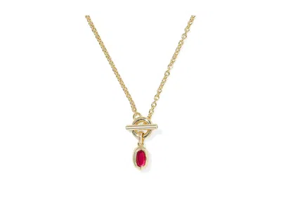 Kendra Scott Minii Elisa Toggle Short Pendant In Gold