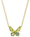 Kendra Scott Bianca Butterfly Gold Green Mix Short Pendant Necklace, 16-19 In Gold