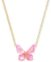 Kendra Scott Women's Bianca Butterfly Pendant Necklace In Pink In Gold