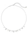 Kendra Scott Mollie Cultured Freshwater Pearl Statement Choker Necklace, 16-19 In Silver/white Pearl