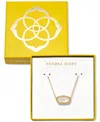 Kendra Scott Stone Pendant Necklace, 15" + 2" Extender In Gold Ivory