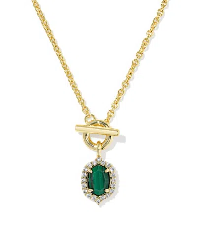 Kendra Scott Multi-stone Gold-tone Daphne Toggle Necklace