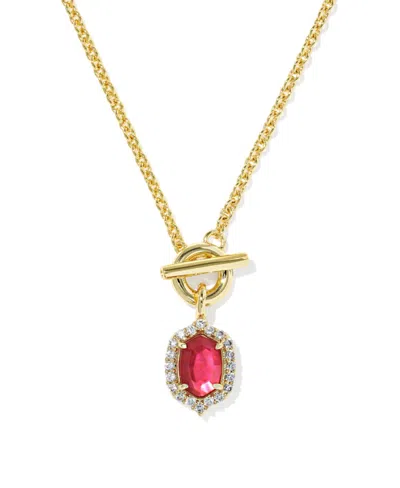 Kendra Scott Multi-stone Gold-tone Daphne Toggle Necklace