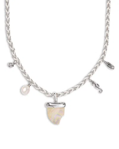 Kendra Scott Oleana Seahorse Charm Necklace, 18 In Silver