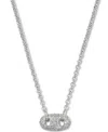 Kendra Scott Women's Bailey Pave Short Pendant Necklace In Silver-white Crystal In White Crystal