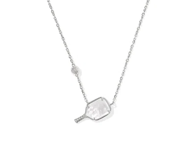 Kendra Scott Pickleball Short Pendant In Silver