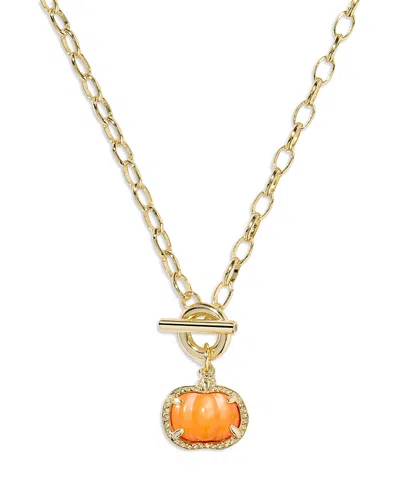 Kendra Scott Pumpkin Chain Necklace, 17 In Gold