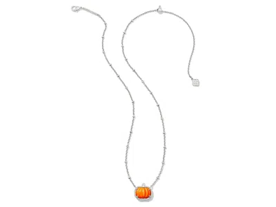 Kendra Scott Pumpkin Short Pendant In Brown