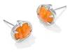 Kendra Scott Pumpkin Stud In Black