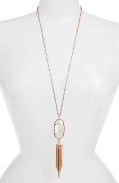 Kendra Scott Rayne Stone Tassel Pendant Necklace