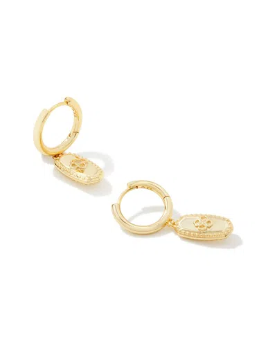 Kendra Scott Rue 14k Plated Huggie Earring In Gold