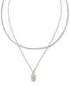 Kendra Scott Rue Multi Strand Necklace In Silver