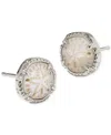 Kendra Scott Sand Dollar Mother-of-pearl Stud Earrings In Metallic