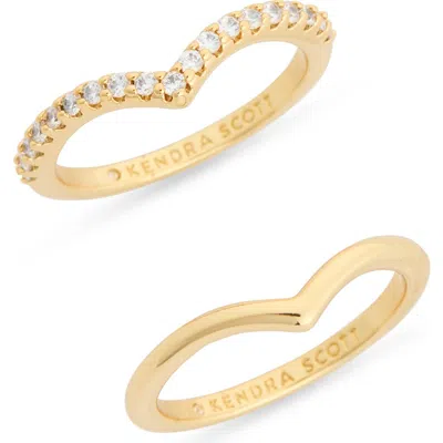 Kendra Scott Set Of 2 Wishbone Rings