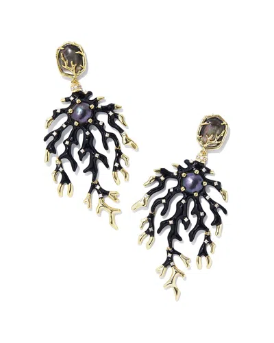 Kendra Scott Shea 14k Cz Statement Earrings In Multi