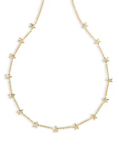 Kendra Scott Sierra Star Adjustable Strand Necklace In 14k Gold Plated, 19 In Gold Metal