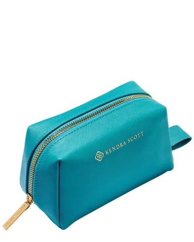 Kendra Scott Small Cosmetic Zip Case In Blue