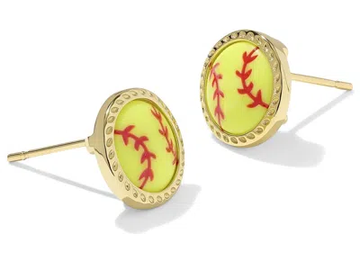 Kendra Scott 14k Gold-plated Softball Stud Earrings In Multi