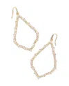 Kendra Scott Sophee 14k Gold Plated Cubic Zirconia Open Frame Drop Earrings