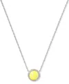 Kendra Scott Stone 19" Adjustable Pendant Necklace In Rhd Chartr