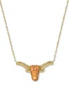 Kendra Scott Stone Longhorn Pendant Necklace, 19" + 3" Extender In Gold