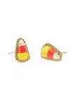 Kendra Scott Candy Corn Magnesite Stud Earring In Gold In Multi