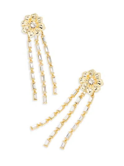 Kendra Scott Women's 14k Goldplated, Nano Gem & Crystal Cameron Jacket Drop Earrings In Brass