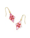 Kendra Scott Abbie Stone Cluster Statement Earrings In Pink