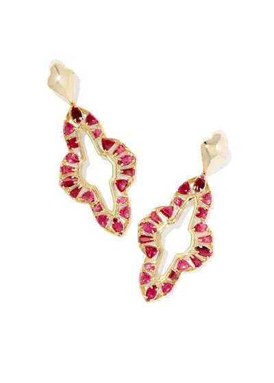 Kendra Scott Abbie Crystal Statement In Gold