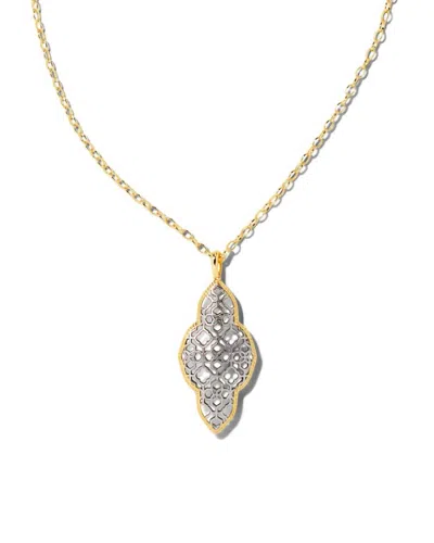 Kendra Scott Women's Abbie Long Pendant Necklace In Gold - Rhodium Mix In Silver