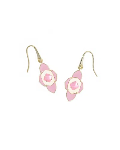 Kendra Scott Women's Abbie Medallion Small Drop Earrings In Pink Mix