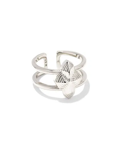 Kendra Scott Women's Abbie Metal Double Band Ring In Silver