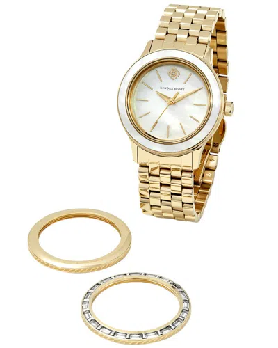 KENDRA SCOTT WOMEN'S ALEX 35MM GIFT SET DIAMOND WATCH