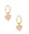 Kendra Scott Ari Heart Huggie Hoop Earrings In Multi