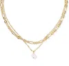 Kendra Scott Ashton Multi Strand Necklace, 16" + 3" Extender In Gold