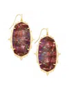 Kendra Scott Women's Baroque Ella Drop Earrings In Mauve Abalone In Burgundy
