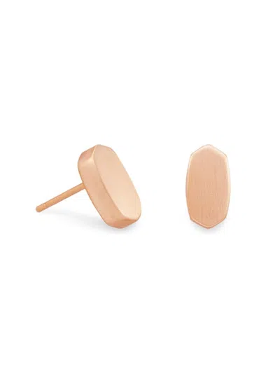 Kendra Scott Women's Barrett 14k Rose Goldplated Stud Earrings