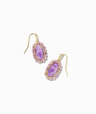 Kendra Scott Women's Beaded Lee Drop Earrings In Lilac Phosphate In Gold