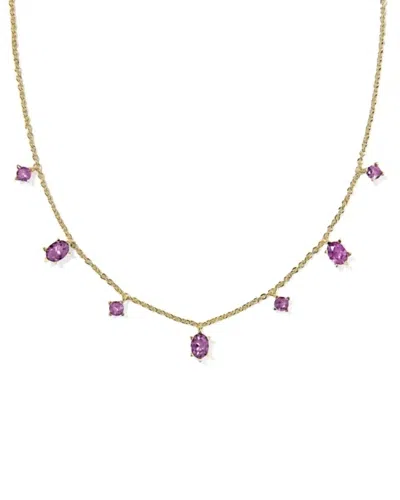 Kendra Scott Women's Cailin Delicate Strand Necklace In Purple In Multi