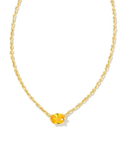 Kendra Scott Women's Cailin Pendant Necklace In Golden Yellow Crystal