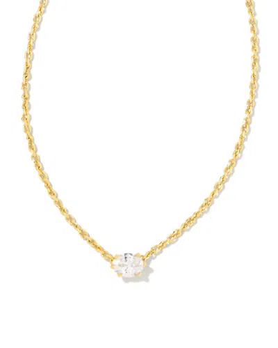 KENDRA SCOTT WOMEN'S CAILIN PENDANT NECKLACE IN WHITE CZ