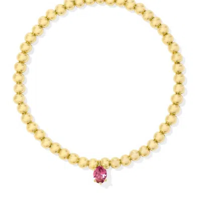 Kendra Scott Women's Caitlin Stretch Bracelet In Gold Pink